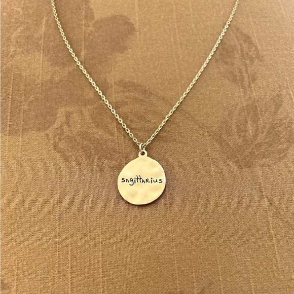 Sagittarius Pendant Gold Plated CZ Star Constellation Adjustable Necklace - Picture 3 of 10